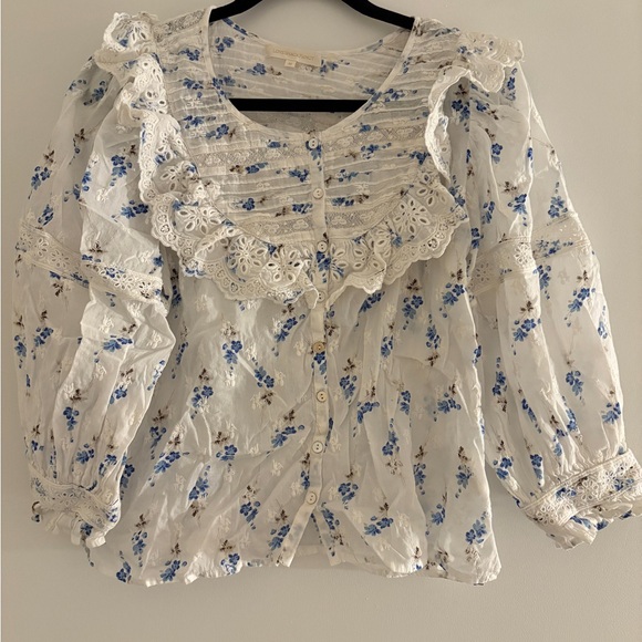 LoveShackFancy Ruffled Top - Picture 2 of 5